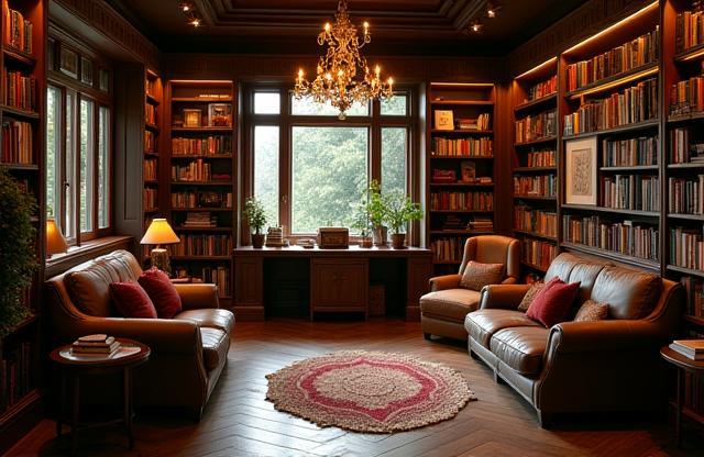 Imagem mostrando o interior da livraria ou escritório da Cantos de Leitura Publishers.